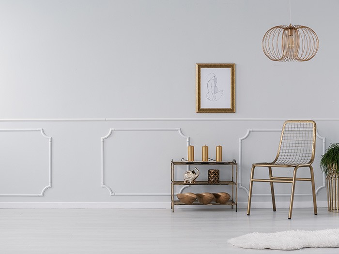 Add flair with wainscoting.
